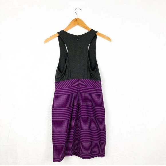 Shoshanna Silk Blend Purple Gray Racerback Dress size 4 - Picture 3 of 8